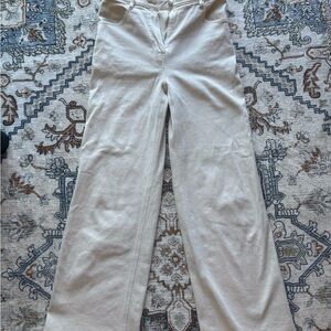 Wilfred Cream Wide-Leg Pants